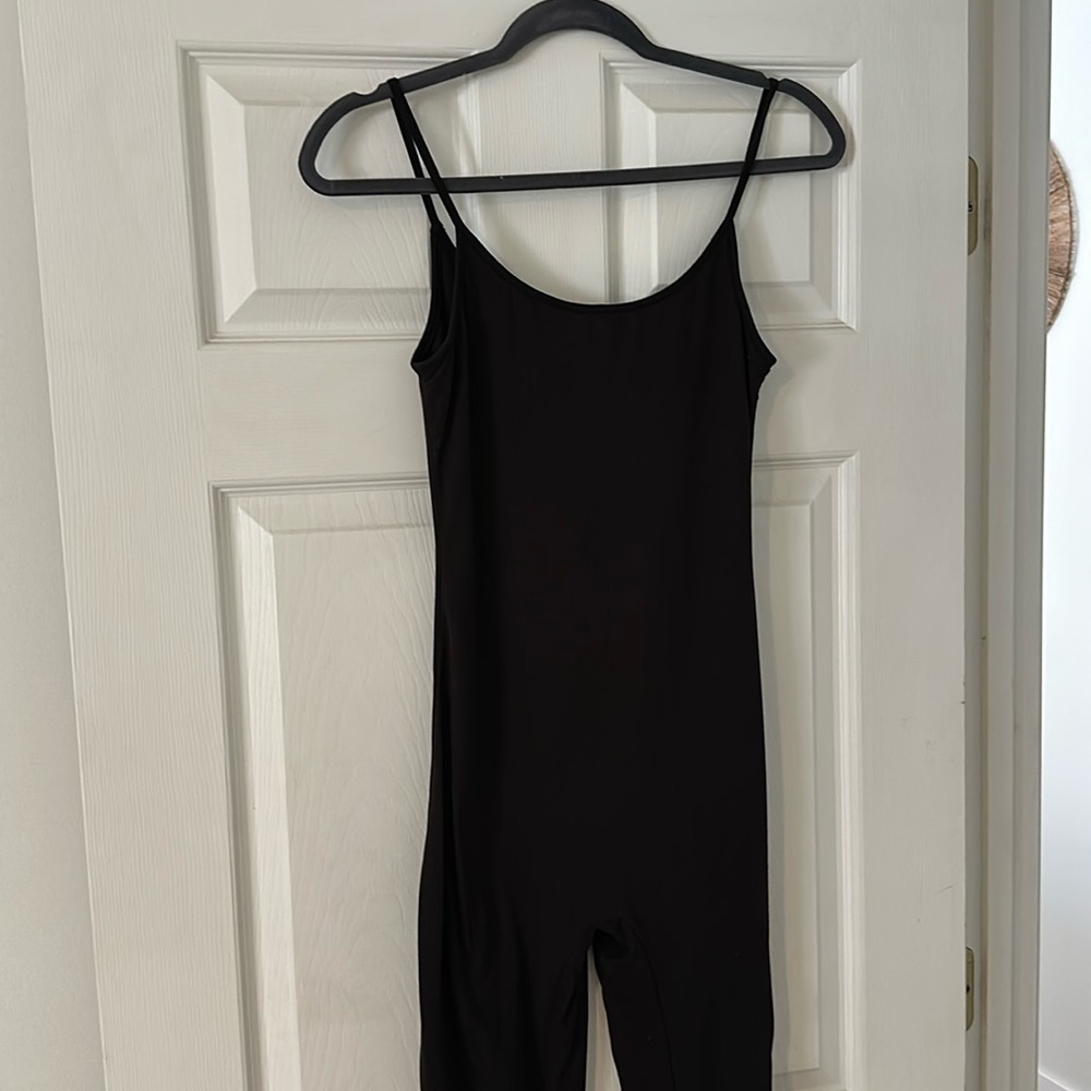 Black Long Pants Bumpsuit